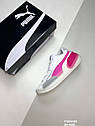 Eur36-46 КРОСІВКИ Пума Puma CLYDE Pink Hardwood біло рожеві баскетбольні кросівки, фото 4