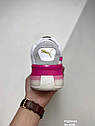 Eur36-46 КРОСІВКИ Пума Puma CLYDE Pink Hardwood біло рожеві баскетбольні кросівки, фото 6