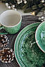 Салатник керамічний зелений Лазур 17.5 см, фото 6