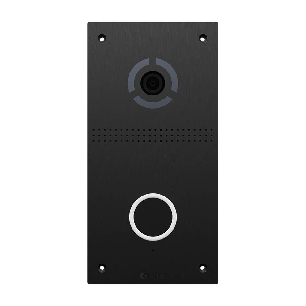 IP панель виклику Bas-IP AV-05FD black з безконтактною кнопокою виклику