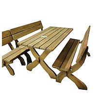 Комплект садовой мебели с дерева LNK "Престиж" 195 см. (ДСК-101)