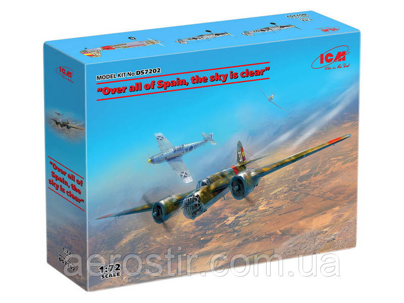 «Над усією Іспанією безхмарне небо» (дві моделі в наборі) 1/72 ICM DS7202