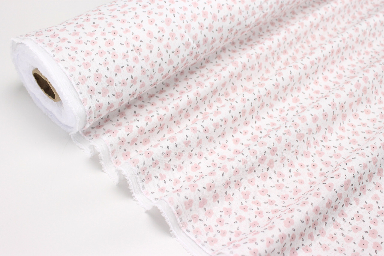 Муслін двошаровий цифровий друк "Міні квіточки" № МЦ 1-036, фото 1