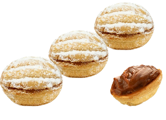 Пісочне печиво Лісовий гостинець у формі горіха з начинкою з якісного згущеного молока 2кг ТМ Really Enjoy