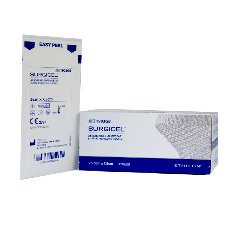 Гемостатичний матеріал Surgicel 5см х 7,5см, Ethicon (Серджисел) 1903GB