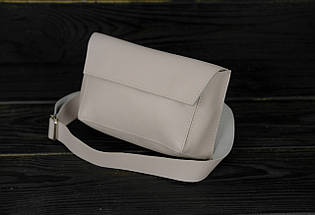 Жіноча сумка "Пазл №1" з натуральної шкіри колір Пудра, фото 2