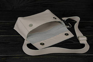 Жіноча сумка "Пазл №1" з натуральної шкіри колір Пудра, фото 3