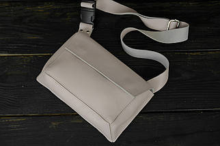 Жіноча сумка "Пазл №1" з натуральної шкіри колір Пудра, фото 4