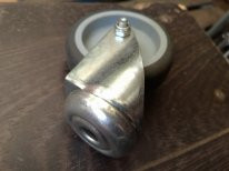 Ролик для візків d 50 мм гумовий з отвором 10 мм