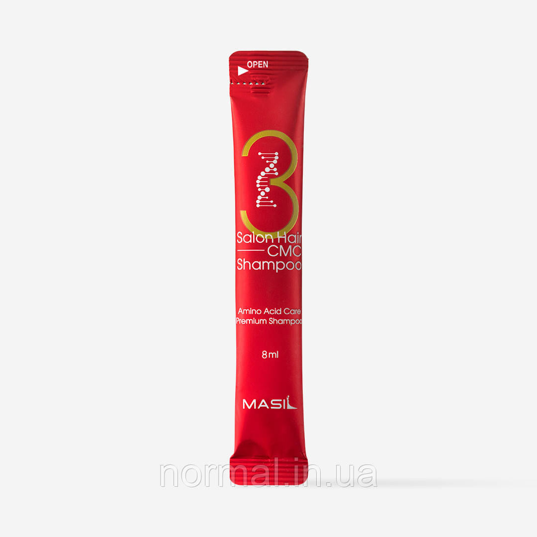 Masil 3 Salon Hair CMC Shampoo Відновлювальний шампунь з амінокислотами, 8 мл, фото 1