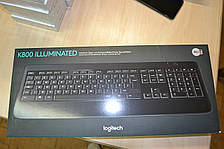 Бездротова клавіатура Logitech Wireless Illuminated Keyboard K800