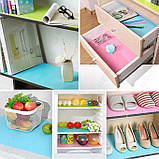 Килимок антиковзання для кухонних ящиків 150х60 см Рожевий, фото 5
