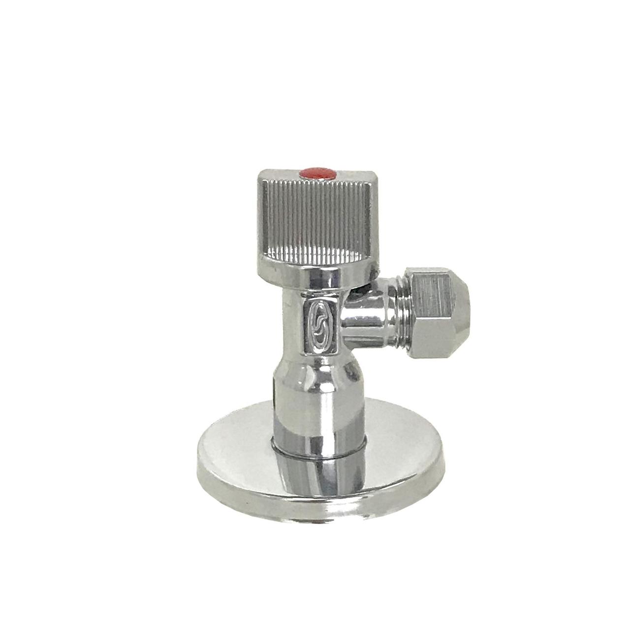 Кран шаровый угловой с цангою Solomon 1/2"х3/8" A7032, фото 1