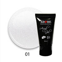 Акрил-гель ADORE Acryl Gel Shimmer №01 Moonlight 30 мл (17713L')