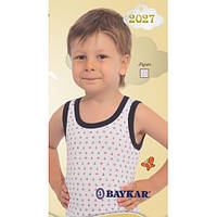 Майки детские 2 шт для мальчика хлопковая Baykar Турция с якорями арт 2027