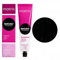 Крем-краска для волос Matrix Socolor Beauty №1A Пепельный иссиня-черный 90 мл (184L')