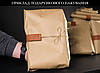 Шкіряна сумка Пазл №1, натуральна Вінтажна шкіра, колір Оливка, фото 5
