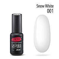 Гель-лак PNB Gel nail polish mini №001 snow white 4 мл (14989L')