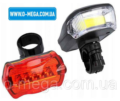 Велоліхтар BL-508-COB, STOP-5LED на батарейках