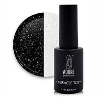 Закрепитель для гель-лака ADORE Miracle Top №6 Silver Glitter 7,5 мл (17973L')