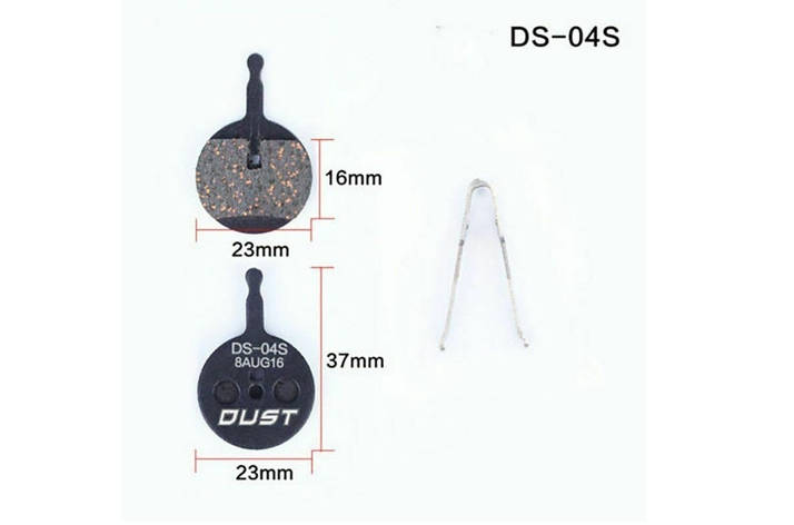 Колодки гальмівні напівметал disc Dust DS-04S AVID BB5, фото 2