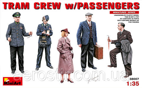 TRAM CREW w/PASSENGERS/5 фігур/ 1.35 MiniART 38007