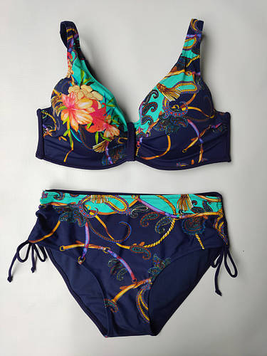 Купальник женский большого размера Z.Five 1881-6 синий/зеленый на 50 52 ...