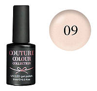 Гель-лак для ногтей Couture Colour Soft Nude №09 Светлый карамельно-розовый с перламутром 9 мл (11223L')