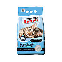 Наповнювач для котячого туалету Super Benek Compact Natural бентонітовий комкуючийся без аромату 10 л