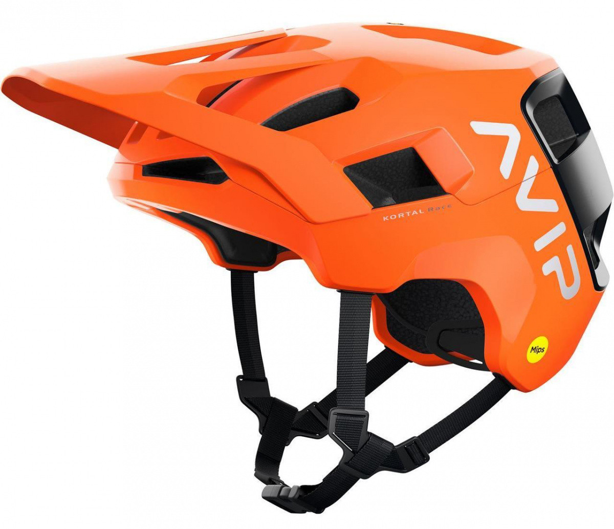 Вело шлем Kortal Race MIP  (Fluorescent Orange AVIP/Uranium Black Matt, XL/XXL)