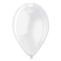 Латексный воздушный шар 10 (25см) CRYSTAL ПРОЗРАЧНЫЙ (#000) GEMAR