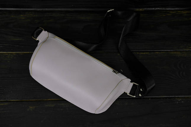 Шкіряна сумка "Модель №70 міні" з фастексом, натуральна Гладка шкіра, колір Бузковий, фото 2