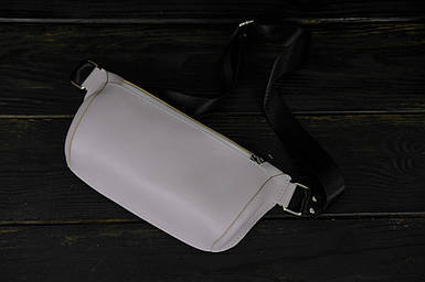 Шкіряна сумка "Модель №70 міні" з фастексом, натуральна Гладка шкіра, колір Бузковий