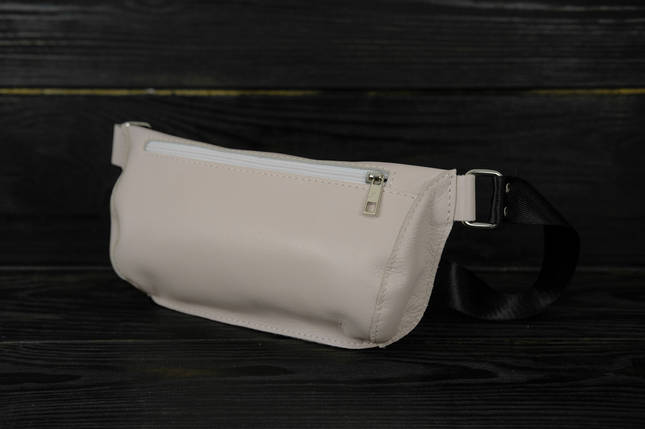 Жіноча сумка "Модель №70 міні" з фастексом з натуральної шкіри колір Пудра, фото 1