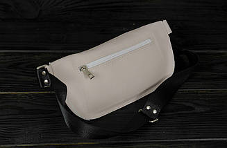 Жіноча сумка "Модель №70 міні" з фастексом з натуральної шкіри колір Пудра, фото 5