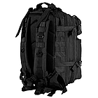 Рюкзак тактичний штурмовий Camo Assault 25л чорний, фото 6