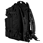 Рюкзак тактичний штурмовий Camo Assault 25л чорний, фото 8