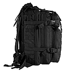 Рюкзак тактичний штурмовий Camo Assault 25л чорний, фото 5