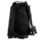 Рюкзак тактичний штурмовий Camo Assault 25л чорний, фото 9