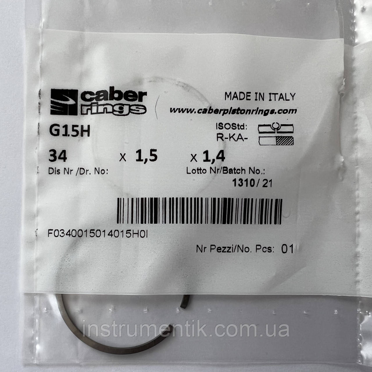 Поршневе кільце 34 для Oleo-Mac Sparta 25,250 T. CABER