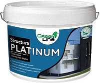 Декоративная структурная силиконовая краска Structura Platinum Green Line, 10 л