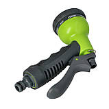 Пістолет для поливу 8 функцій FORESTER пластик 1/2' (E6532), фото 5