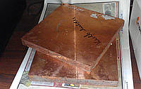 Лист бронзовый 25,0мм БрХ-1, БрБ 2 литой с обточ.