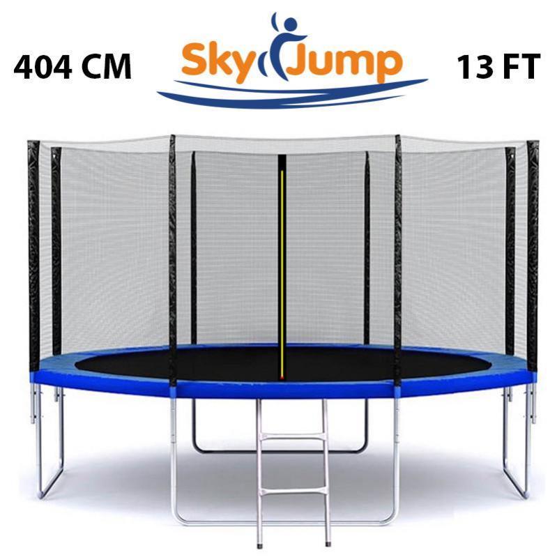 Батут SkyJump 45 фт 140 див з захисною сіткою Батут садовий спортивний для дітей і дорослих (NEOS)