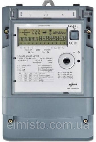 Електролічильники Landis+Gyr ZMD405CТ44.0457 трифазні