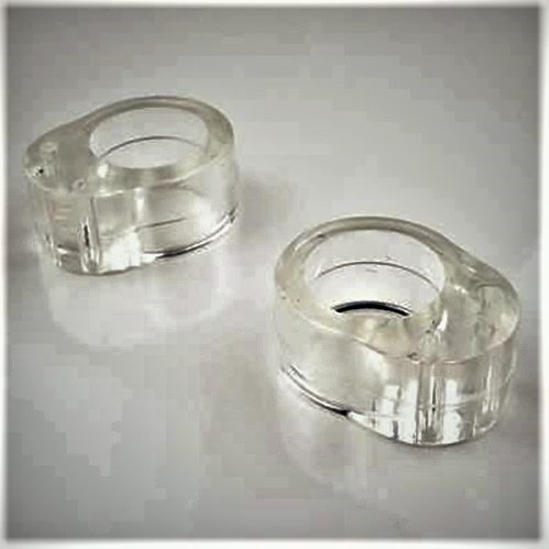 Обмежувач для дверної ручки силікон прозорий ASPRO, фото 1