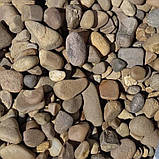 Галька річкова коричнева / камінь для ландшафту, клумб, прудів, водойм (ціна за 1 кг від 1 тони), фото 2