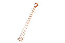 Підвіска для підвісного горщика пластикова Гемопласт