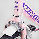 Двоколісний велосипед Corso MAXIS-14988 діаметр коліс 14", обладнаний страхувальними колесами, ручне гальмо, фото 4