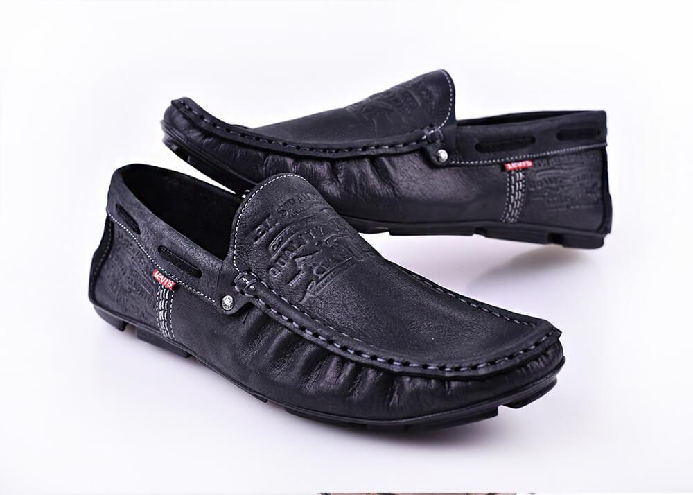 Шкіряні чоловічі мокасини Levis Driving Rubber